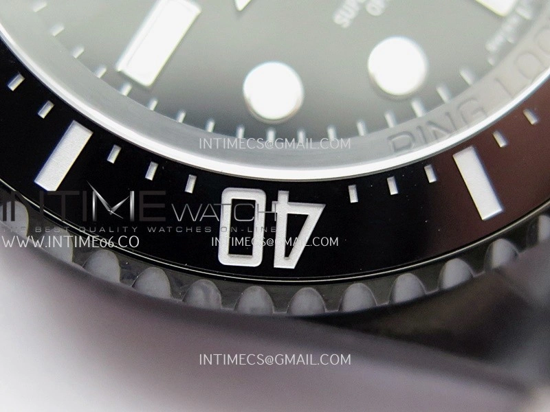 Sea-Dweller 126660 Blaken Style01 BP Best Edition Black Dial On DLC Bracelet SH3135