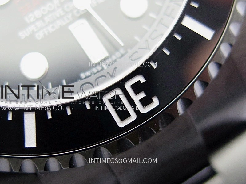 Sea-Dweller 126660 Blaken Style01 BP Best Edition Black Dial On DLC Bracelet SH3135