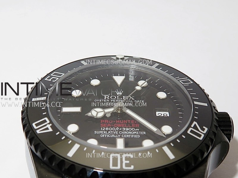 Sea-Dweller 126660 Blaken Style01 BP Best Edition Black Dial On DLC Bracelet SH3135