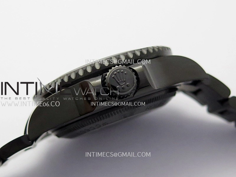 Sea-Dweller 126660 Blaken Style01 BP Best Edition Black Dial On DLC Bracelet SH3135