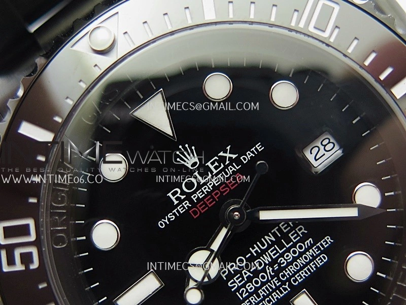 Sea-Dweller 126660 Blaken Style02 BP Best Edition Black Dial On DLC Bracelet SH3135