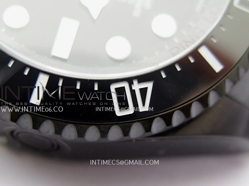 Sea-Dweller 126660 Blaken Style02 BP Best Edition Black Dial On DLC Bracelet SH3135