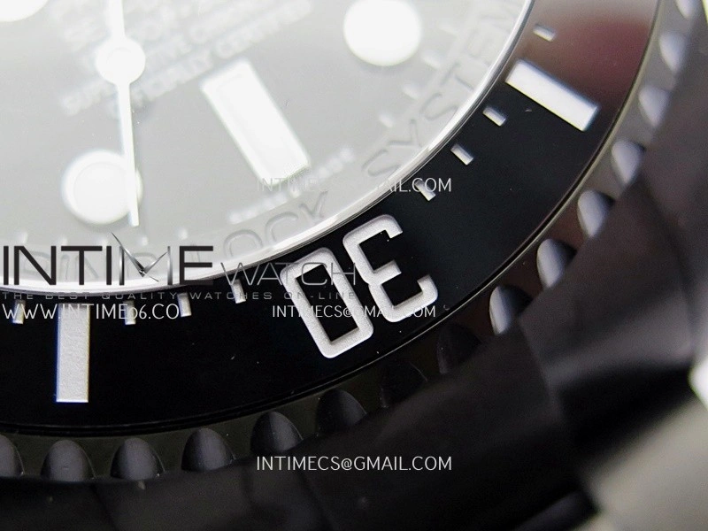 Sea-Dweller 126660 Blaken Style02 BP Best Edition Black Dial On DLC Bracelet SH3135