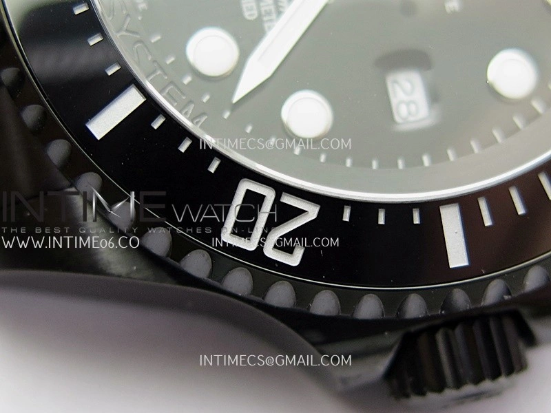 Sea-Dweller 126660 Blaken Style02 BP Best Edition Black Dial On DLC Bracelet SH3135