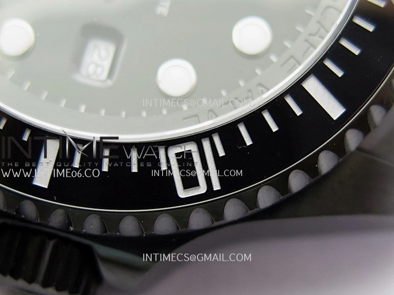 Sea-Dweller 126660 Blaken Style02 BP Best Edition Black Dial On DLC Bracelet SH3135