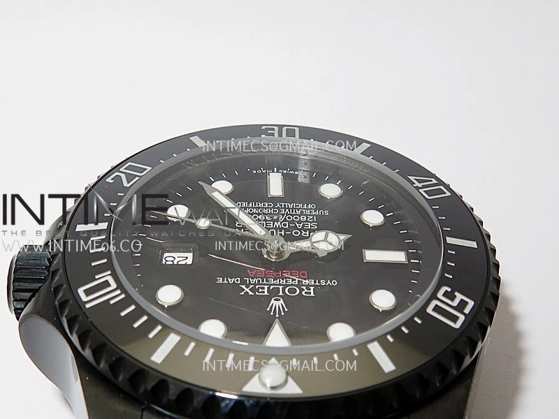 Sea-Dweller 126660 Blaken Style02 BP Best Edition Black Dial On DLC Bracelet SH3135