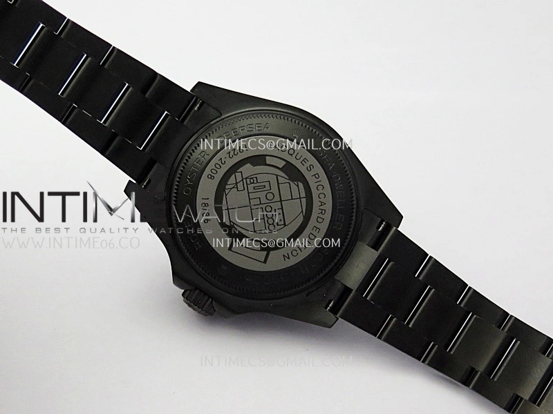 Sea-Dweller 126660 Blaken Style02 BP Best Edition Black Dial On DLC Bracelet SH3135