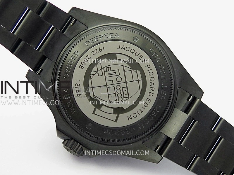 Sea-Dweller 126660 Blaken Style02 BP Best Edition Black Dial On DLC Bracelet SH3135