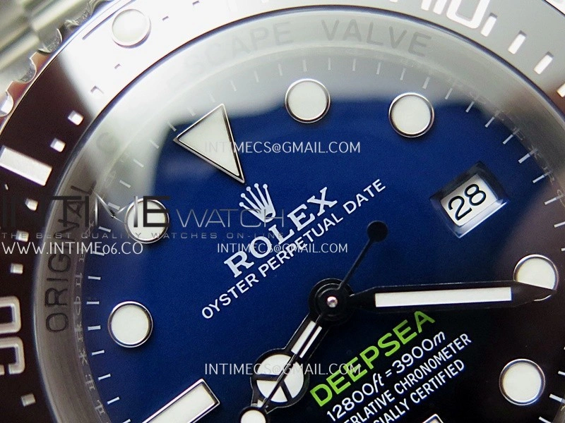Deep Sea Dweller 136660 904L Steel 3EF 1:1 Best Edition D-Blue Dial on SS Bracelet VR3235