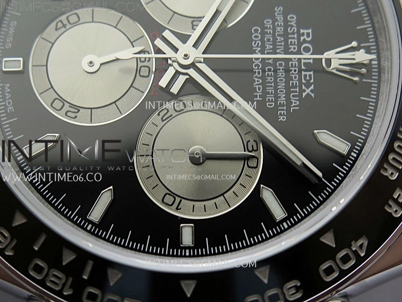 Daytona 126519 QF Gain Weight 1:1 Best Edition Black Dial Silver Subdial Sticks Markers on Oysterflex Strap SH4131 V11