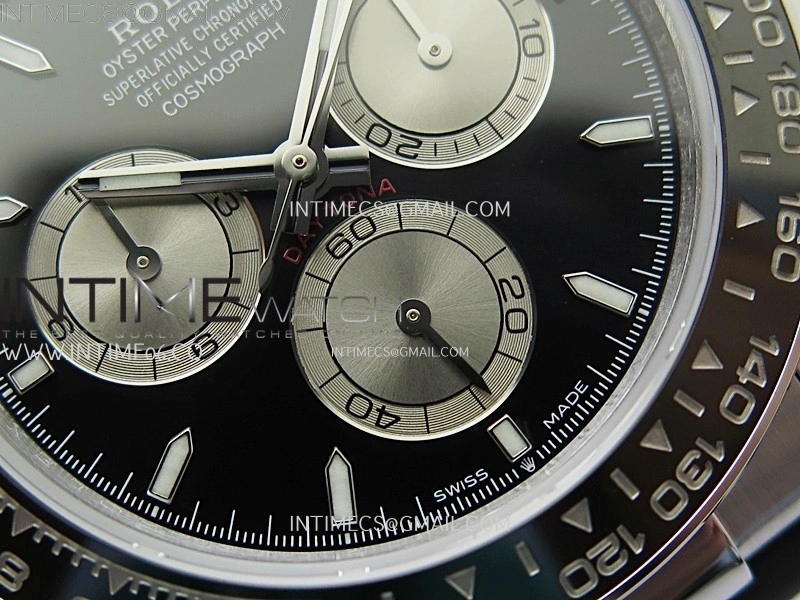 Daytona 126519 QF Gain Weight 1:1 Best Edition Black Dial Silver Subdial Sticks Markers on Oysterflex Strap SH4131 V11