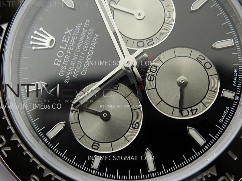Daytona 126519 QF Gain Weight 1:1 Best Edition Black Dial Silver Subdial Sticks Markers on Oysterflex Strap SH4131 V11