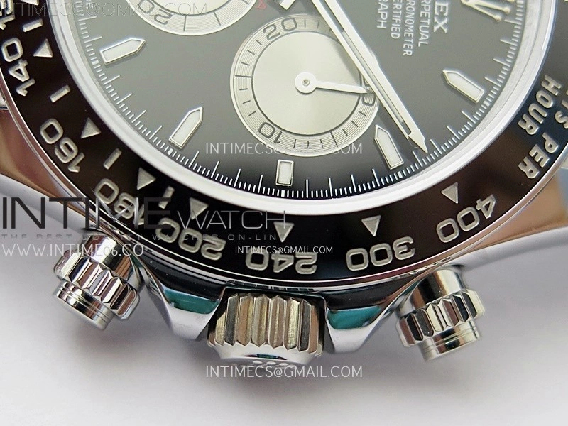 Daytona 126519 QF Gain Weight 1:1 Best Edition Black Dial Silver Subdial Sticks Markers on Oysterflex Strap SH4131 V11