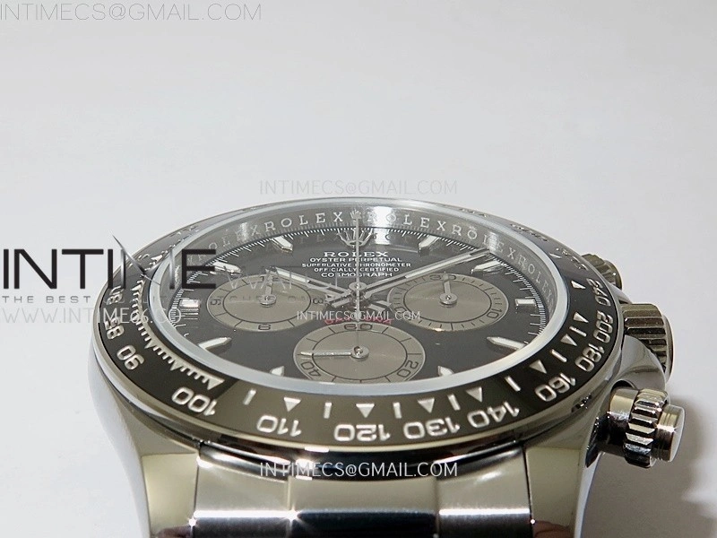 Daytona 126519 QF Gain Weight 1:1 Best Edition Black Dial Silver Subdial Sticks Markers on Oysterflex Strap SH4131 V11