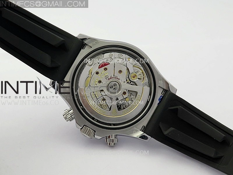 Daytona 126519 QF Gain Weight 1:1 Best Edition Black Dial Silver Subdial Sticks Markers on Oysterflex Strap SH4131 V11