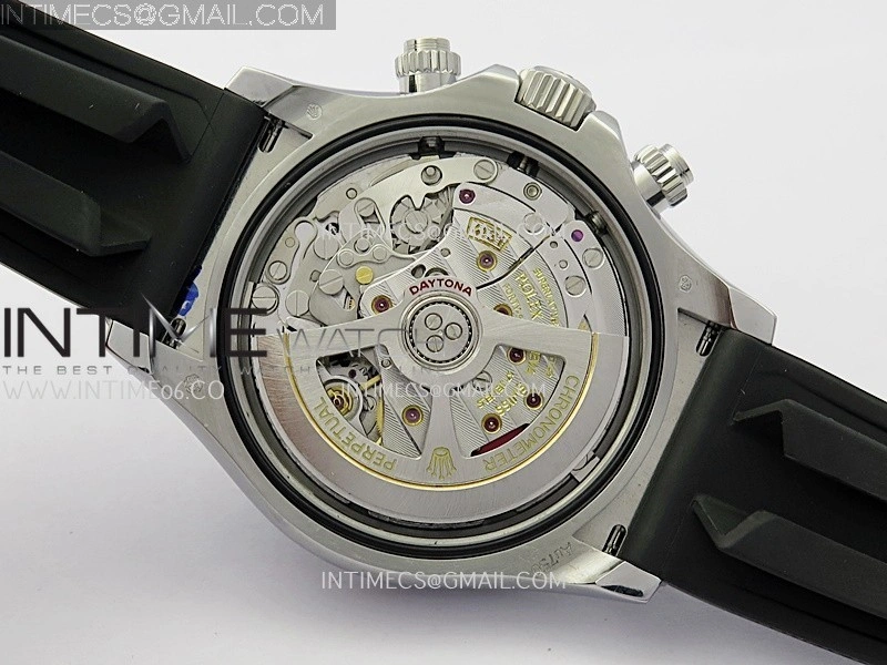 Daytona 126519 QF Gain Weight 1:1 Best Edition Black Dial Silver Subdial Sticks Markers on Oysterflex Strap SH4131 V11
