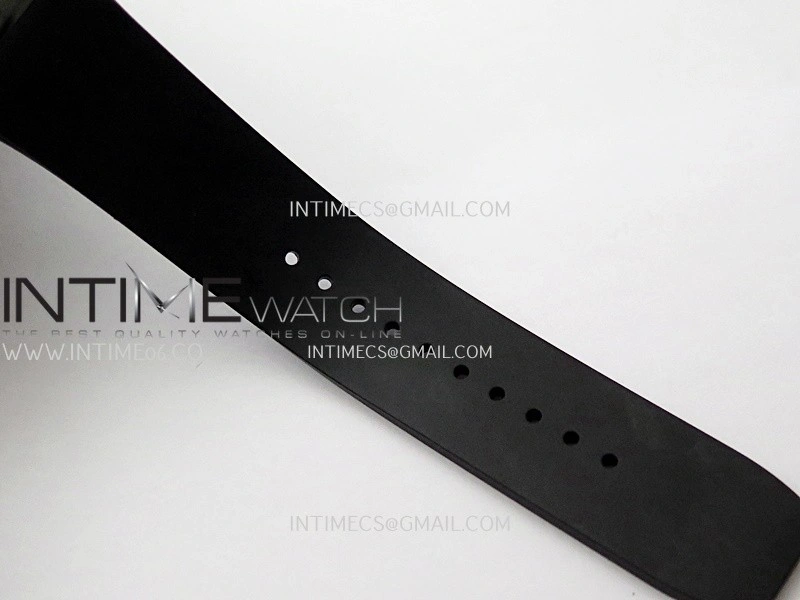 RM07 Real Black Ceramic RG ZF Best Edition Black MOP Diamond Skeleton Dial On Black Rubber Strap Asian CRMA2 Clone