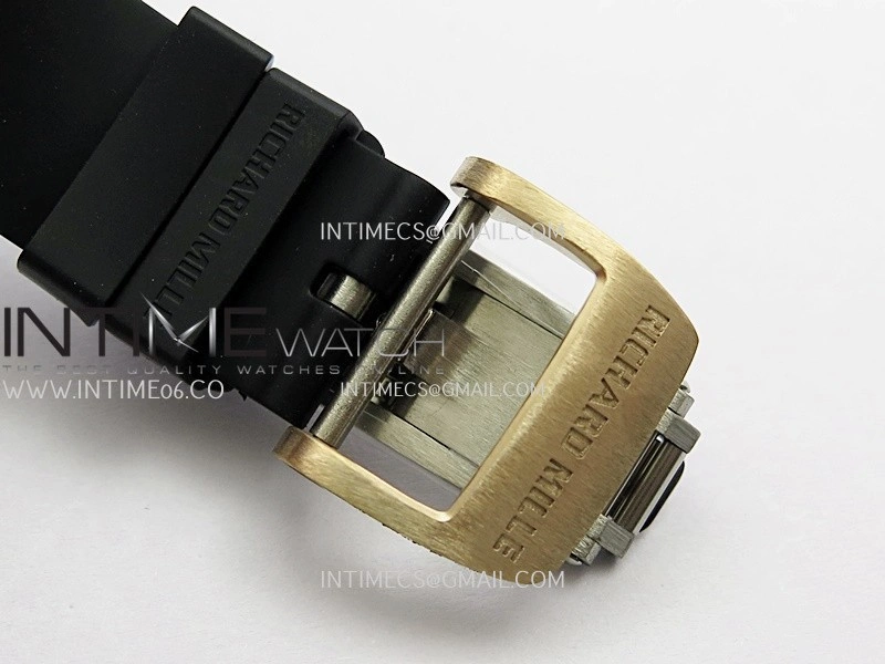 RM07 Real Black Ceramic Diamond Bezel YG ZF Best Edition Black MOP Diamond Skeleton Dial On Black Rubber Strap Asian CRMA2 Clone