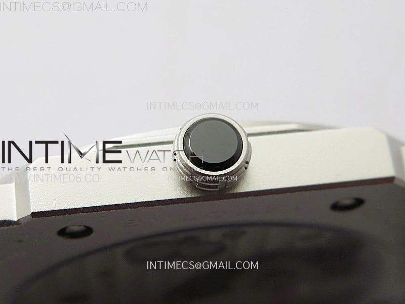 Octo Finissimo Satin-polished steel BVF 1:1 Best Edition Silver Dial on Satin-polished steel Bracelet Asian Micro Rotor Movement