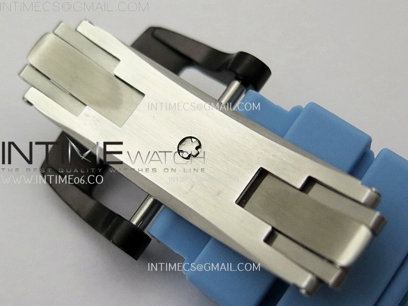 RM053-01 Real Forge Carbon JBF Best Edition Skeleton Dial on Blue Rubber Strap Asian Movement