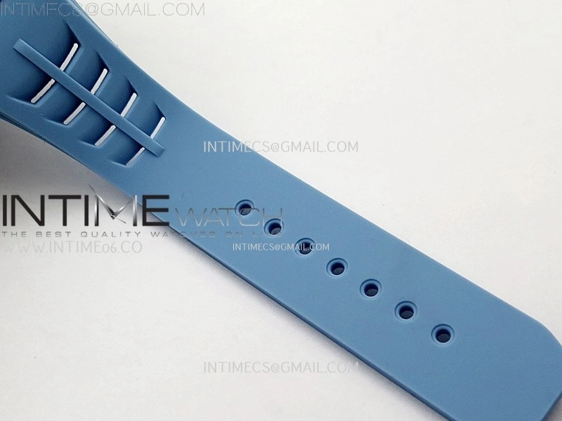 RM053-01 Real Forge Carbon JBF Best Edition Skeleton Dial on Blue Rubber Strap Asian Movement