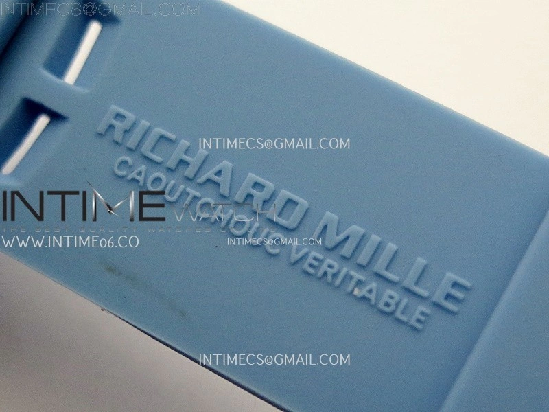 RM053-01 Real Forge Carbon JBF Best Edition Skeleton Dial on Blue Rubber Strap Asian Movement