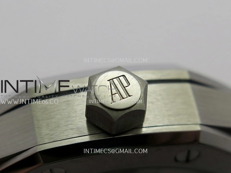 Royal Oak 41mm 15500 SS APSF Free Sprung 1:1 Best Edition Gray Textured Dial On SS Bracelet Super Clone A4302