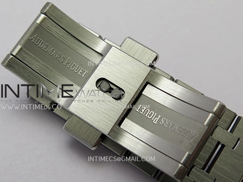 Royal Oak 41mm 15500 SS APSF Free Sprung 1:1 Best Edition Gray Textured Dial On SS Bracelet Super Clone A4302