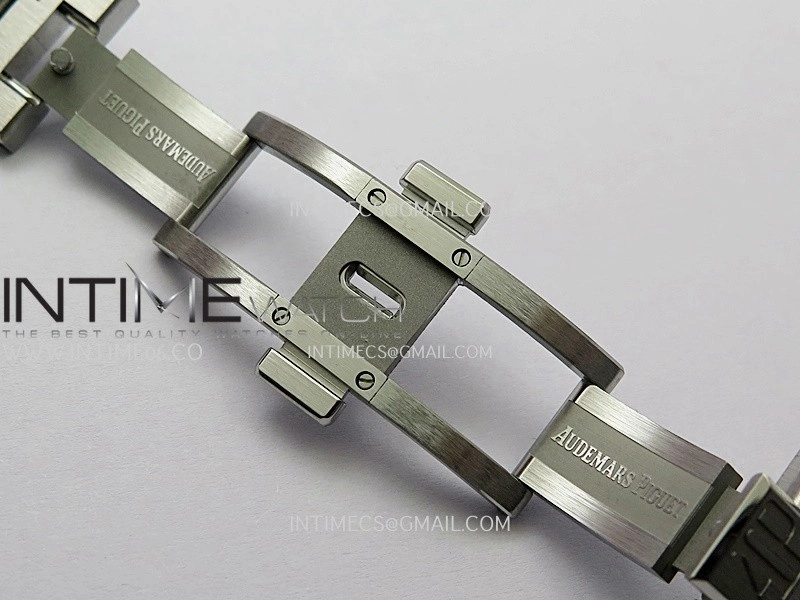 Royal Oak 41mm 15500 SS APSF Free Sprung 1:1 Best Edition Gray Textured Dial On SS Bracelet Super Clone A4302