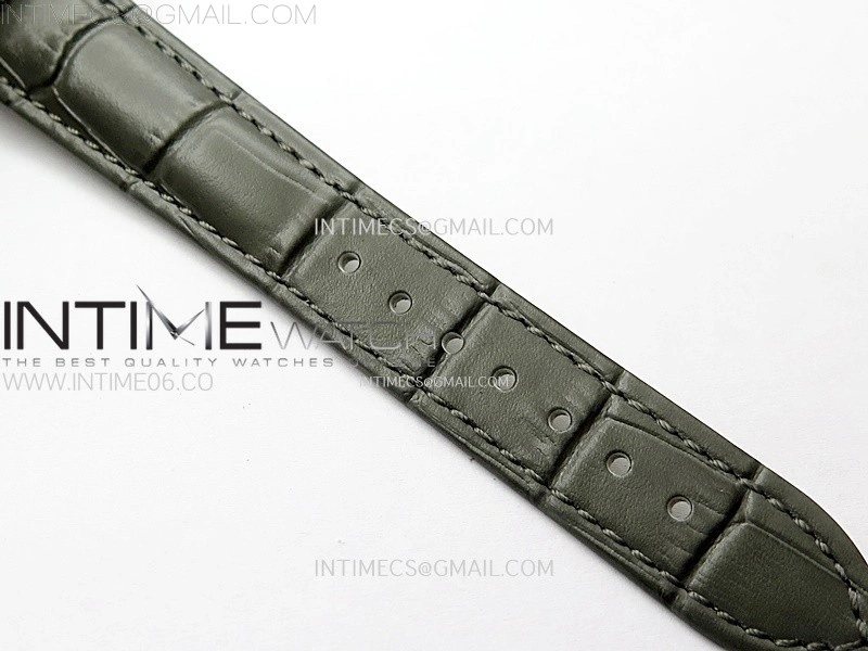 Annual Calendar 4947G Full Paved Diamonds N1F Best Edition White MOP Dial on Green Leather Strap A324