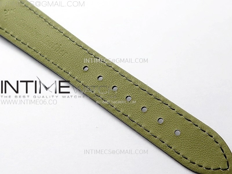 Annual Calendar 4947G Full Paved Diamonds N1F Best Edition White MOP Dial on Green Leather Strap A324