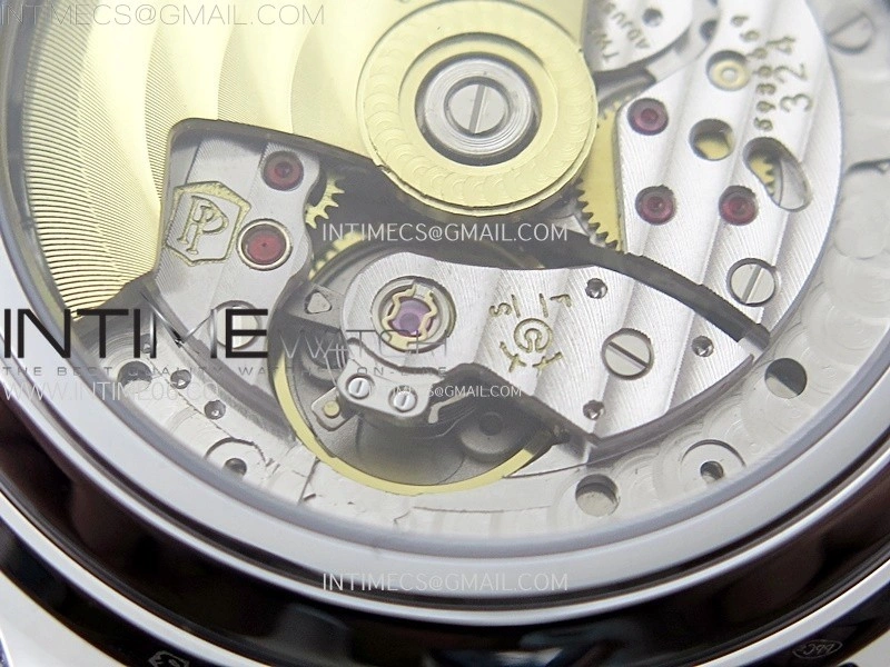 Annual Calendar 4947G Full Paved Diamonds N1F Best Edition White MOP Dial on Green Leather Strap A324