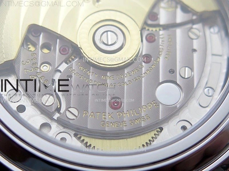Annual Calendar 4947G Full Paved Diamonds N1F Best Edition White MOP Dial on Green Leather Strap A324