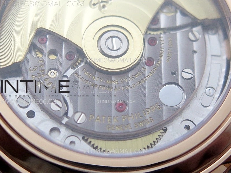 Annual Calendar 4947R Full Paved Diamonds N1F Best Edition White MOP Dial on White Leather Strap A324