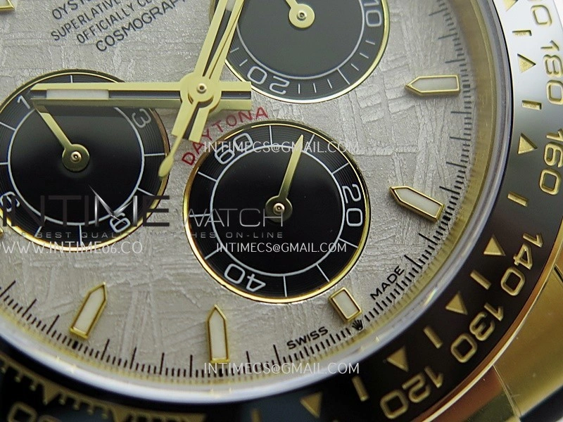 Daytona 126518 UFO Gain Weight 1:1 YG Best Edition Meteorite Dial On Oysterflex Rubber Strap UF4131
