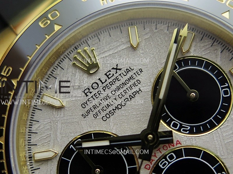Daytona 126518 UFO Gain Weight 1:1 YG Best Edition Meteorite Dial On Oysterflex Rubber Strap UF4131