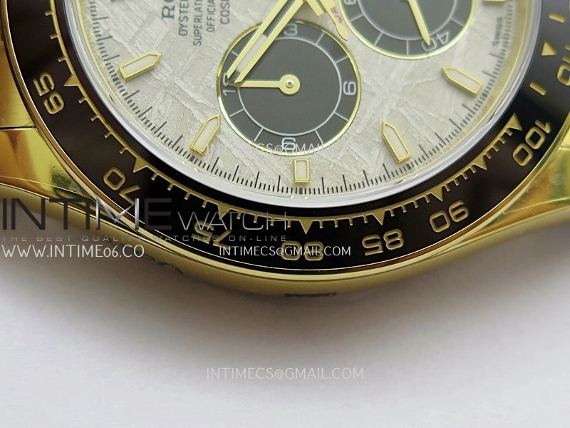 Daytona 126518 UFO Gain Weight 1:1 YG Best Edition Meteorite Dial On Oysterflex Rubber Strap UF4131