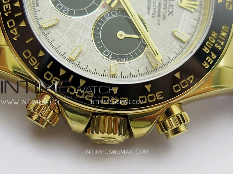 Daytona 126518 UFO Gain Weight 1:1 YG Best Edition Meteorite Dial On Oysterflex Rubber Strap UF4131