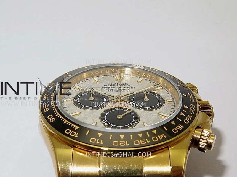 Daytona 126518 UFO Gain Weight 1:1 YG Best Edition Meteorite Dial On Oysterflex Rubber Strap UF4131