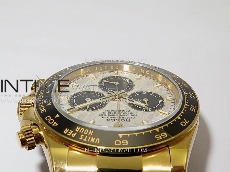 Daytona 126518 UFO Gain Weight 1:1 YG Best Edition Meteorite Dial On Oysterflex Rubber Strap UF4131