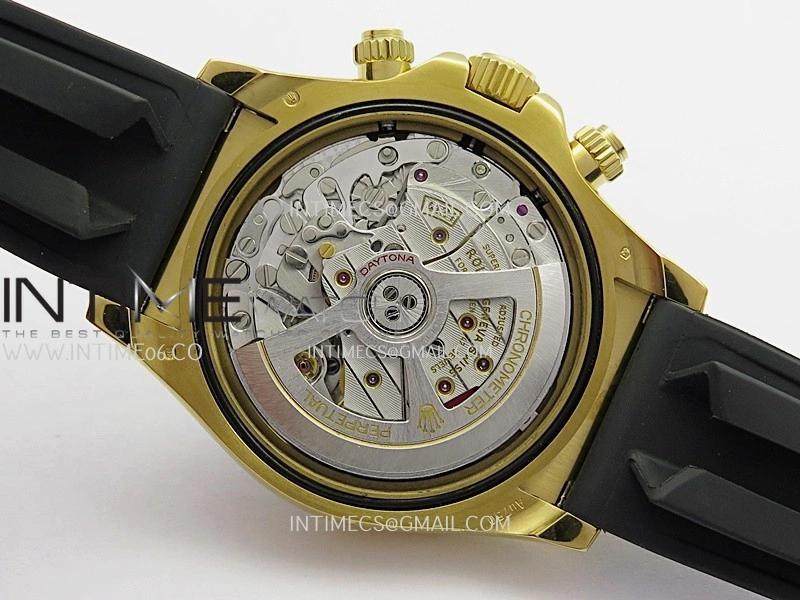 Daytona 126518 UFO Gain Weight 1:1 YG Best Edition Meteorite Dial On Oysterflex Rubber Strap UF4131