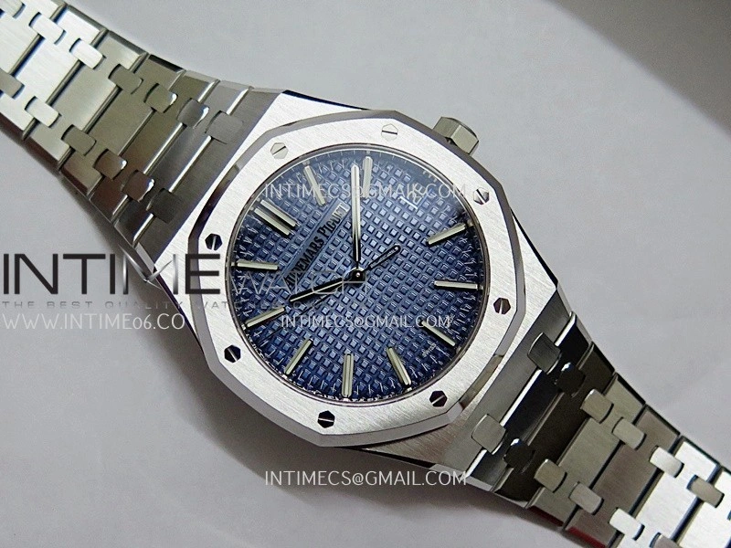 Royal Oak 41mm 15510BC Gain Weight DDF 1:1 Best Edition Ice Blue Dial On SS Bracelet Super Clone DD4302