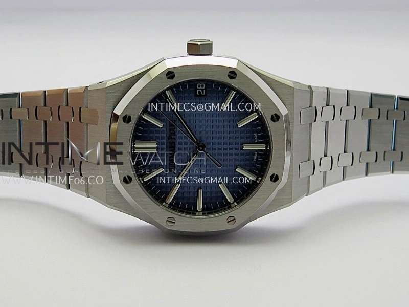 Royal Oak 41mm 15510BC Gain Weight DDF 1:1 Best Edition Ice Blue Dial On SS Bracelet Super Clone DD4302
