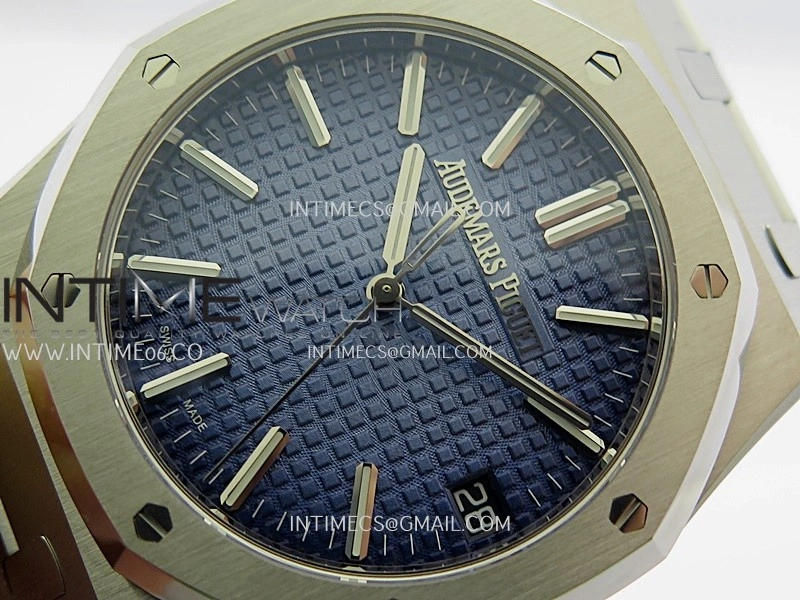Royal Oak 41mm 15510BC Gain Weight DDF 1:1 Best Edition Ice Blue Dial On SS Bracelet Super Clone DD4302