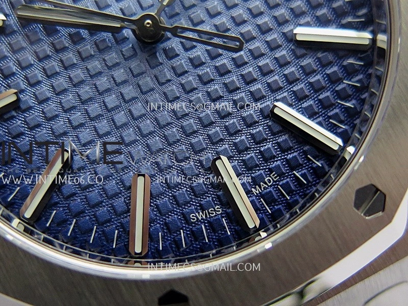 Royal Oak 41mm 15510BC Gain Weight DDF 1:1 Best Edition Ice Blue Dial On SS Bracelet Super Clone DD4302