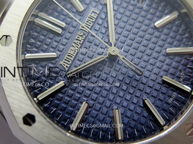 Royal Oak 41mm 15510BC Gain Weight DDF 1:1 Best Edition Ice Blue Dial On SS Bracelet Super Clone DD4302