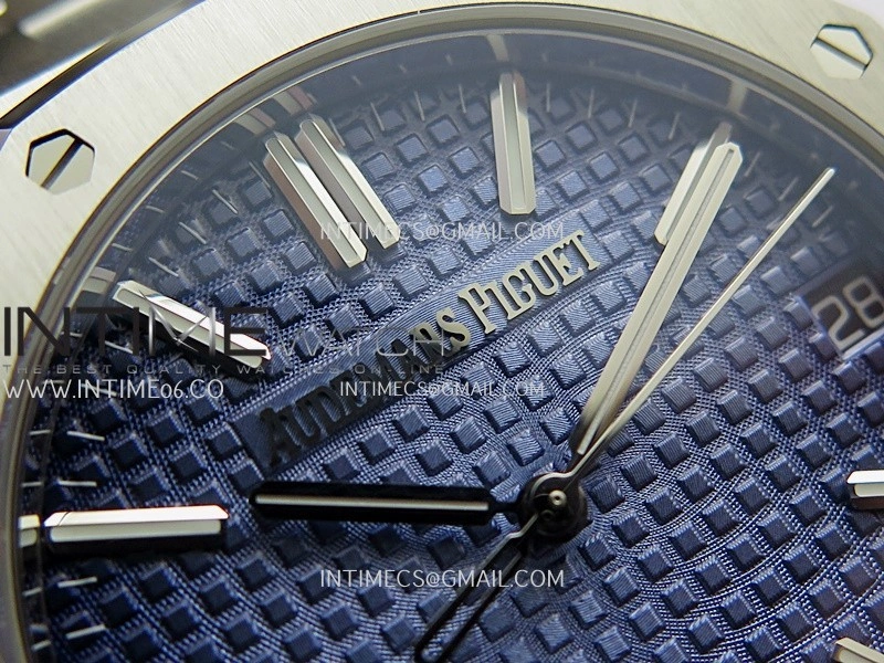 Royal Oak 41mm 15510BC Gain Weight DDF 1:1 Best Edition Ice Blue Dial On SS Bracelet Super Clone DD4302