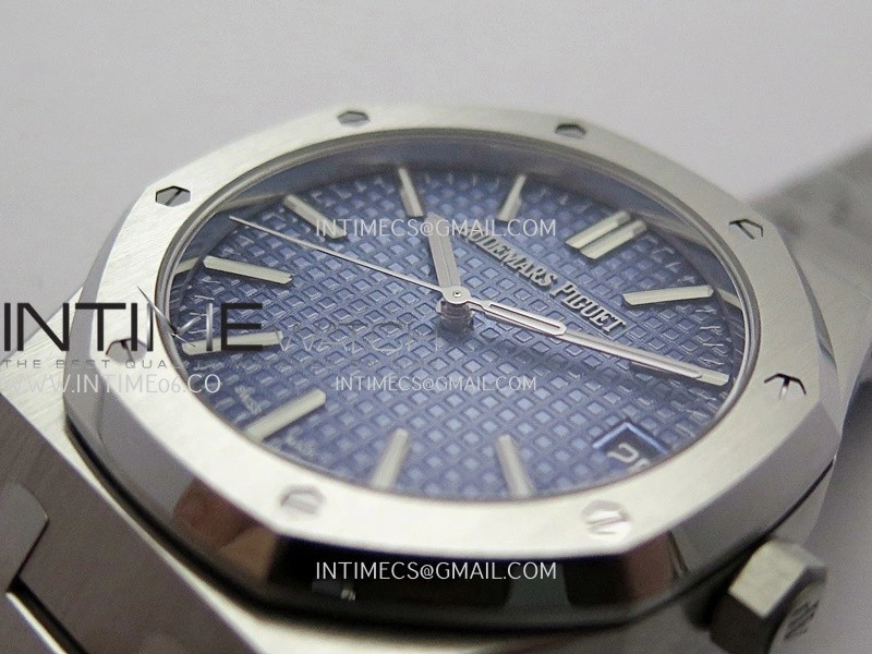 Royal Oak 41mm 15510BC Gain Weight DDF 1:1 Best Edition Ice Blue Dial On SS Bracelet Super Clone DD4302