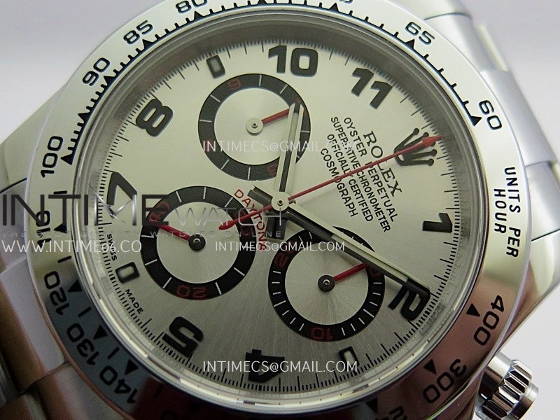 Daytona 116509 Gain Weight QF 1:1 Best Edition Silver Dial Numeral Marker On SS Bracelet SH4130