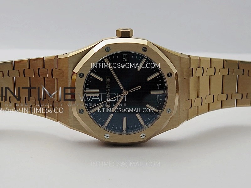 Royal Oak 15510 Gain Weight RG DDF 1:1 Best Edition Black Dial On RG Bracelet Super Clone DD4302